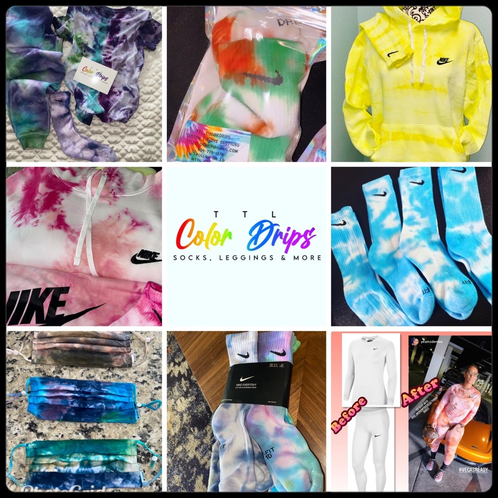 Custom Nike Tie Dye Socks